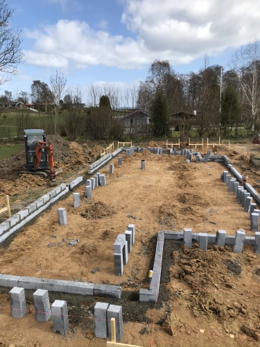 støbning af fundament Grindsted